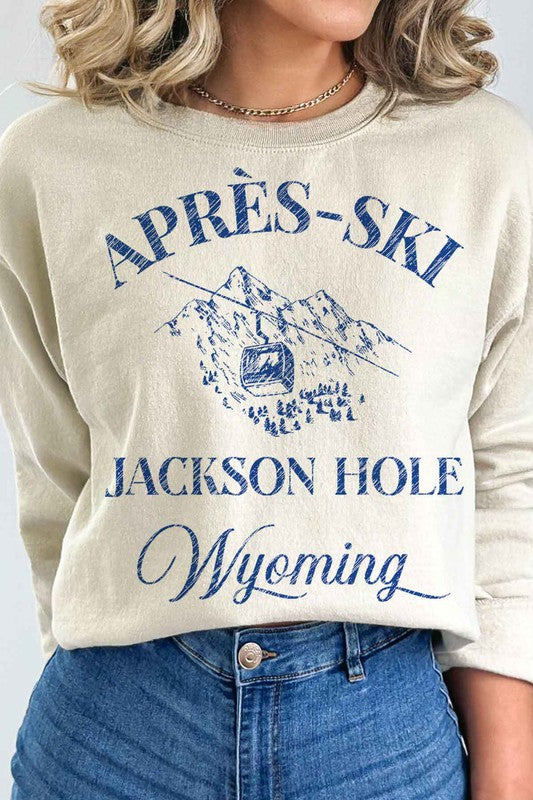 Jackson Hole Denim Ski APRES SKI JACKSON HOLE WYOMING GRAPHIC