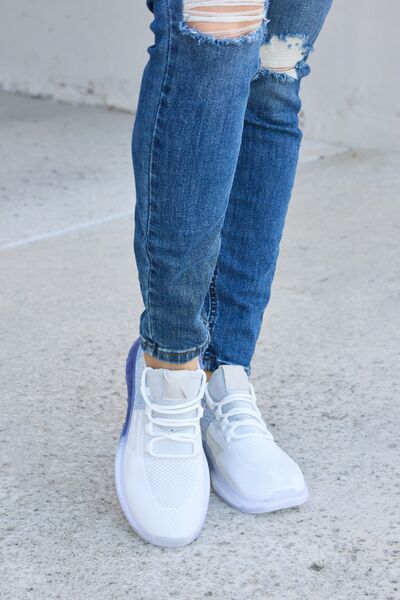 Forever Link Gradient Lace-Up Mesh Breathable Athletic Shoes – Blue  Hawthorn Boutique
