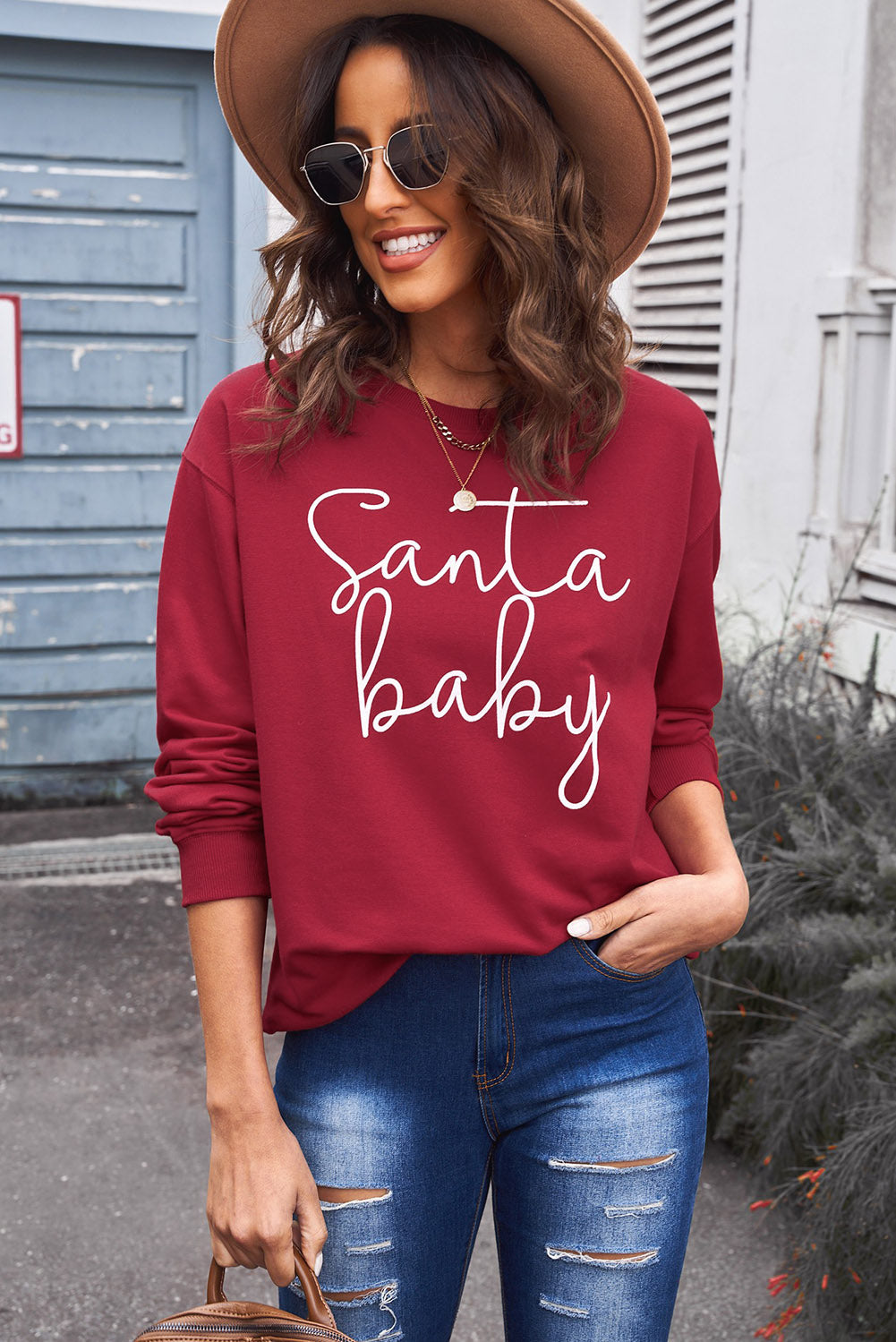 Santa baby outlet sweatshirt