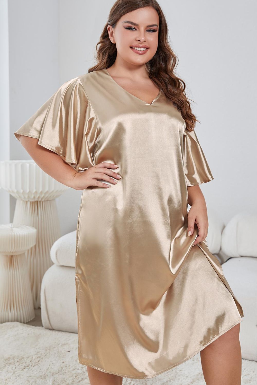 Plus size pajama online gowns