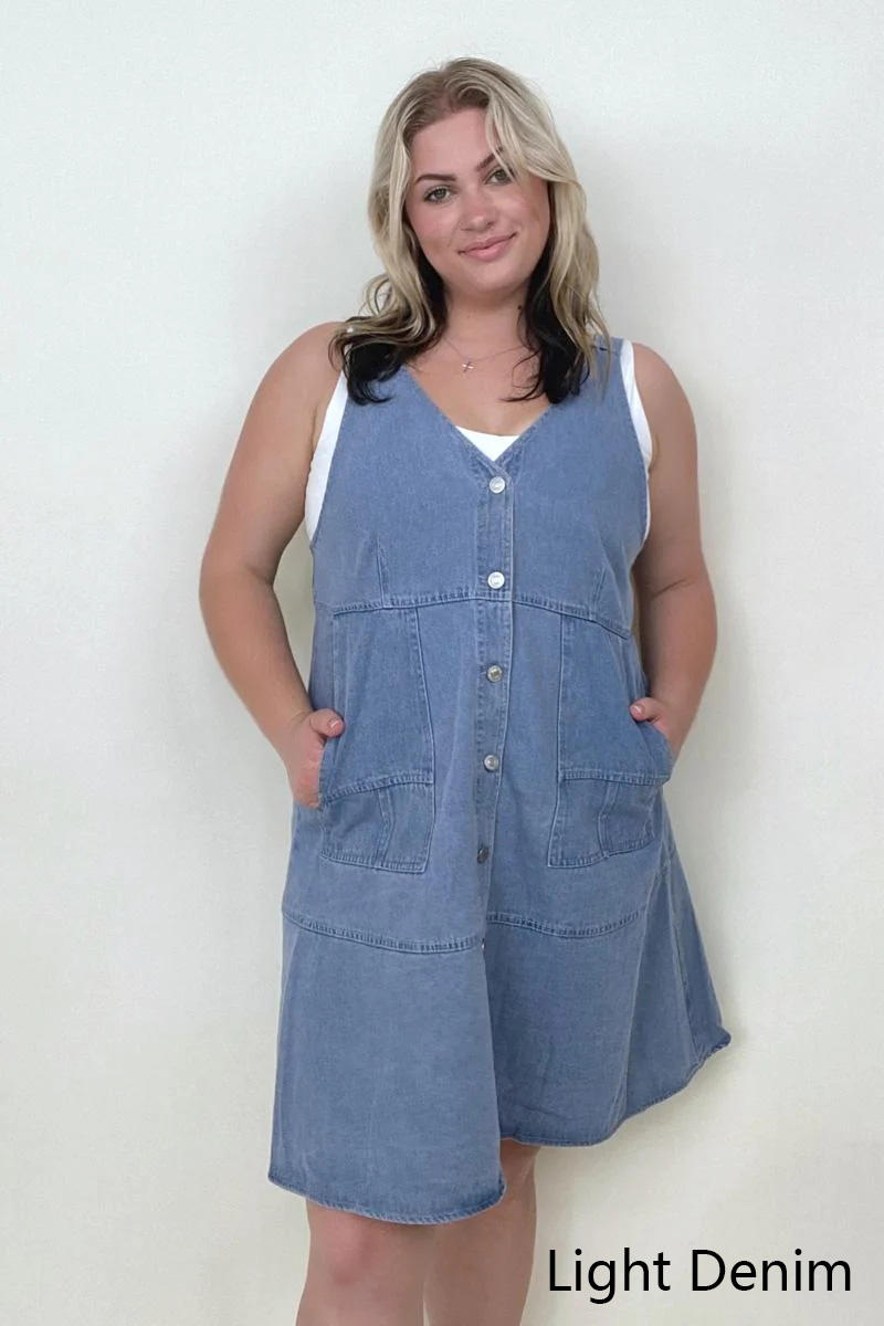 white christmas dresses Dani Denim Dress