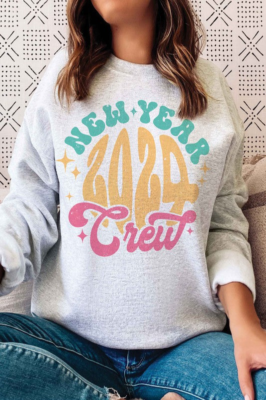 2024 NEW YEAR CREW Graphic Sweatshirt