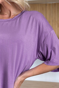 Basic Bae Bamboo Full Size Round Neck Drop Shoulder T-Shirt