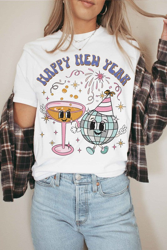 GROOVY HAPPY NEW YEAR Graphic Tee