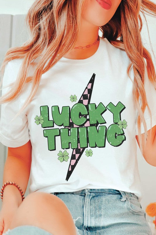 CHECKER LIGHTNING LUCKY THING Graphic T-Shirt