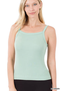 Ribbed Soft Rayon Cami, Evergreen Boutique