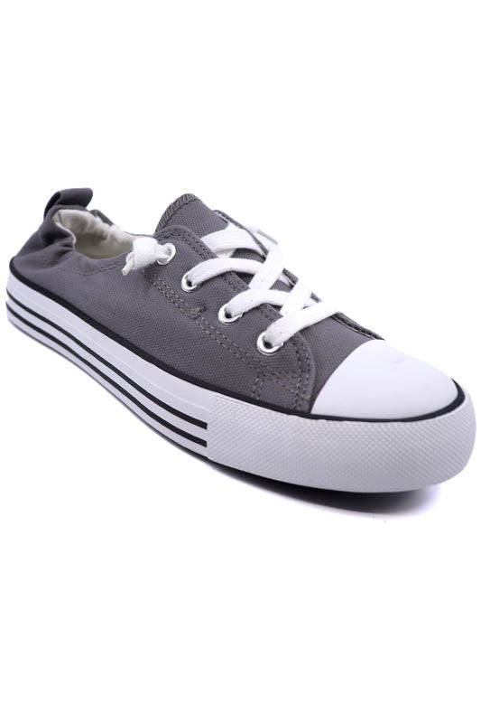 Slip on Canvas Sneaker with Elastic Back