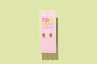 Pink Popsicle Stud Earrings