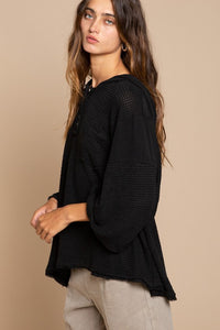 Bell Sleeve Oversized Fit Sweater Top