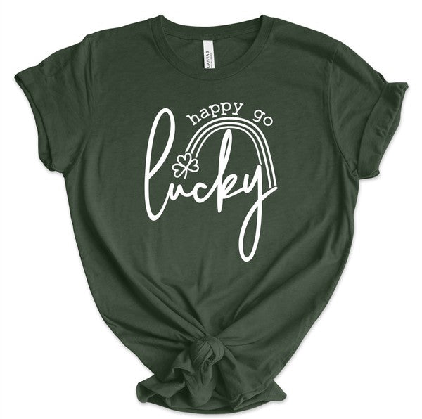 Happy Go Lucky Short Sleeve Graphic Tee