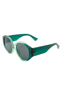 Women Round Oversize Oval Fashion Sunglasses