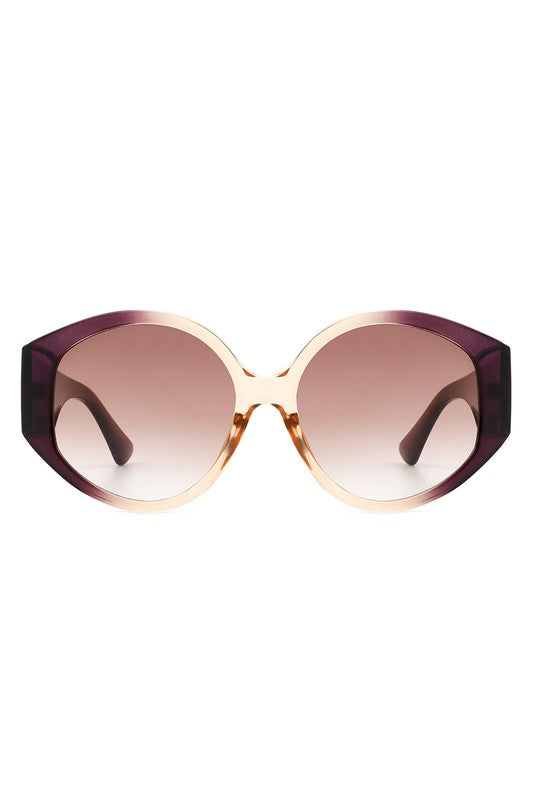 Women Round Oversize Oval Fashion Sunglasses