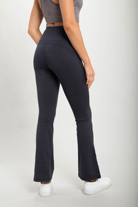 Flare Swoop Back High-Waisted Leggings