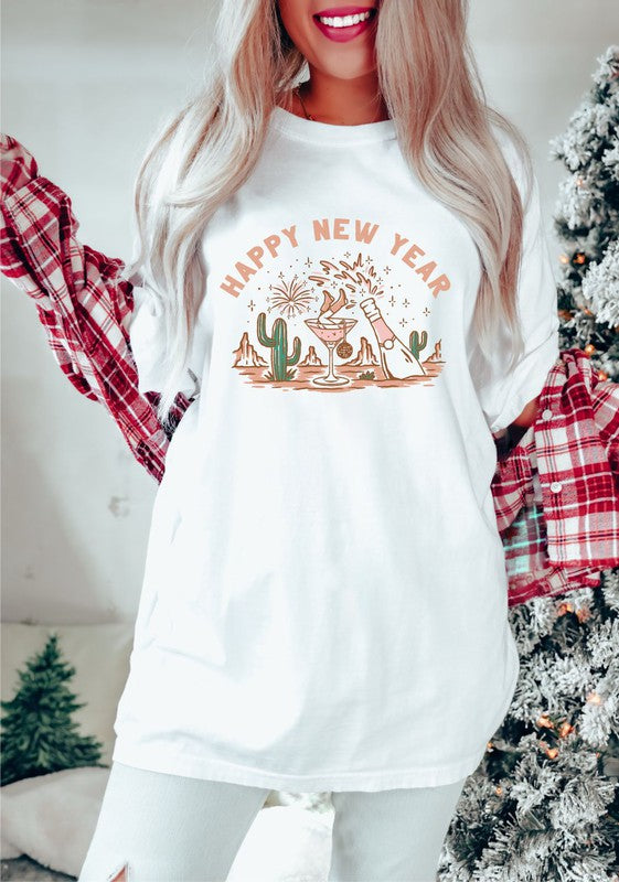Happy New Year Cowgirl Bella Canvas Brand Tee