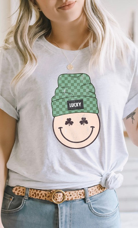 Lucky Clover Smiley with Beanie PLUS Graphic Tee