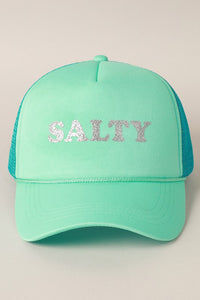 Glitter SALTY Printed Foam Trucker Hat