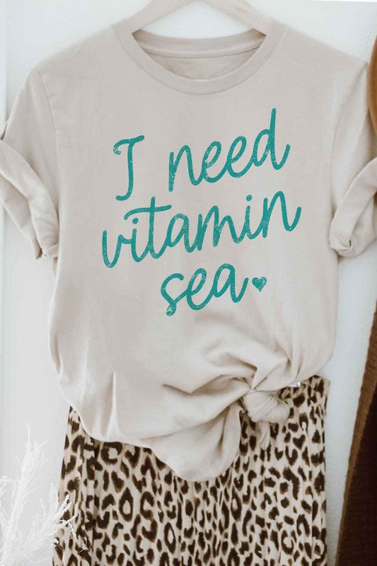 I NEED VITAMIN SEA GRAPHIC TEE / T-SHIRT