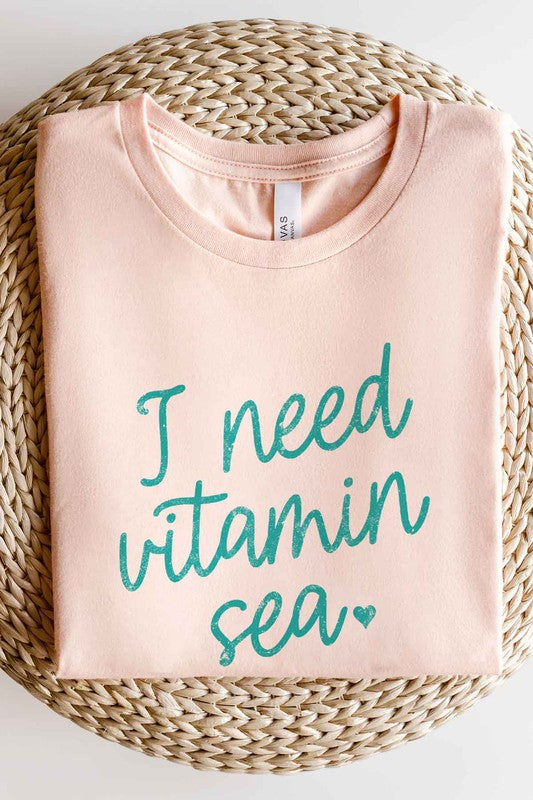 I NEED VITAMIN SEA GRAPHIC TEE / T-SHIRT