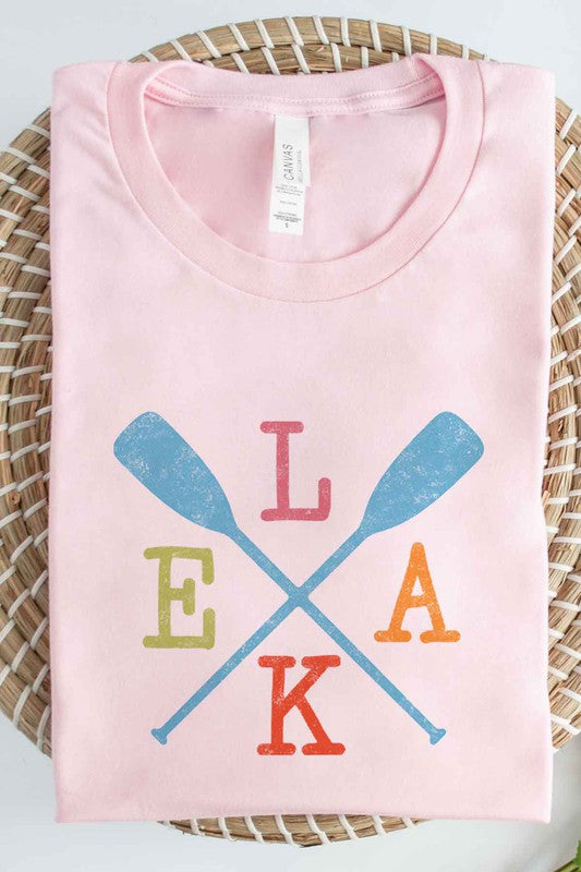 LAKE PADDLE GRAPHIC PLUS SIZE TEE