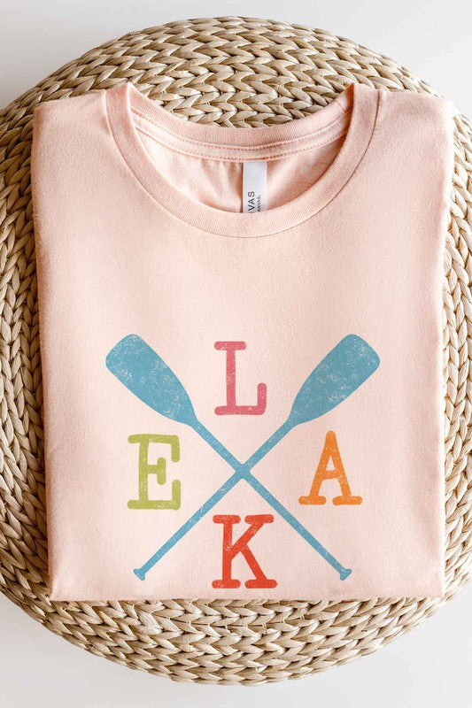 LAKE PADDLE GRAPHIC PLUS SIZE TEE