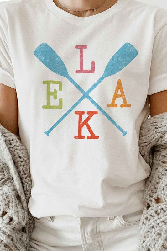 LAKE PADDLE OVERSIZED GRAPHIC TEE / T-SHIRT