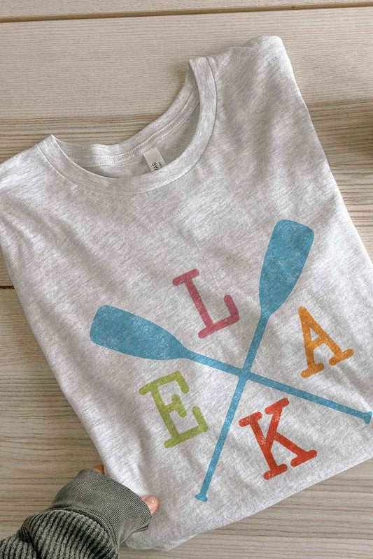 LAKE PADDLE OVERSIZED GRAPHIC TEE / T-SHIRT