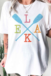 LAKE PADDLE OVERSIZED GRAPHIC TEE / T-SHIRT