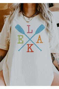 LAKE PADDLE OVERSIZED GRAPHIC TEE / T-SHIRT