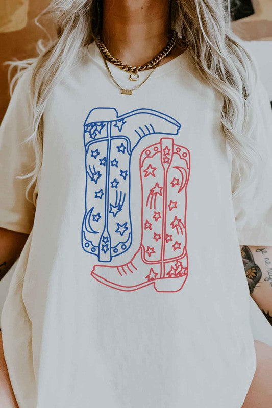 AMERICAN COWBOY BOOTS GRAPHIC TEE / T-SHIRT