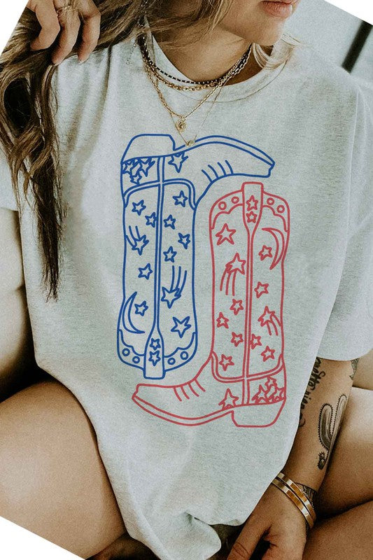 AMERICAN COWBOY BOOTS GRAPHIC TEE / T-SHIRT