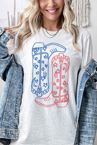 AMERICAN COWBOY BOOTS GRAPHIC TEE / T-SHIRT