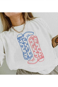 AMERICAN COWBOY BOOTS GRAPHIC TEE / T-SHIRT