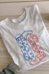 AMERICAN COWBOY BOOTS GRAPHIC TEE / T-SHIRT