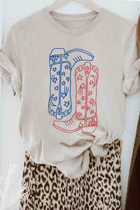 AMERICAN COWBOY BOOTS GRAPHIC TEE / T-SHIRT