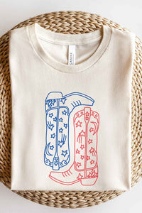 AMERICAN COWBOY BOOTS OVERSIZED TEE / T-SHIRT