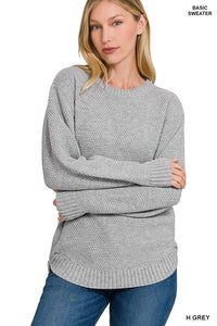 Round Neck Basic Sweater