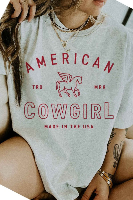 AMERICAN COWGIRL GRAPHIC TEE / T-SHIRT