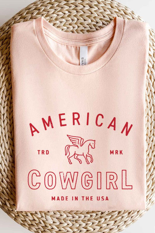 AMERICAN COWGIRL GRAPHIC TEE / T-SHIRT