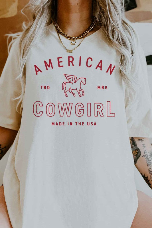 AMERICAN COWGIRL GRAPHIC TEE / T-SHIRT