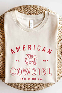 AMERICAN COWGIRL GRAPHIC TEE / T-SHIRT