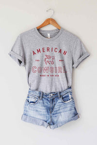 AMERICAN COWGIRL GRAPHIC TEE / T-SHIRT