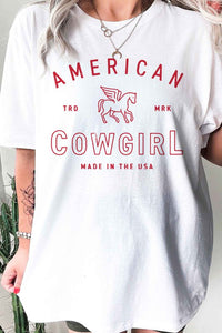 AMERICAN COWGIRL GRAPHIC TEE / T-SHIRT