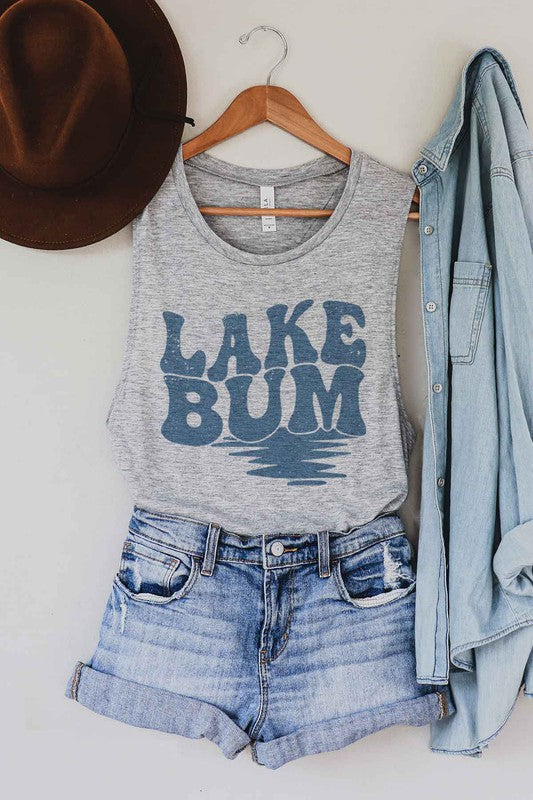 LAKE BUM GRAPHIC MUSCLE TANK