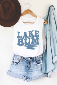 LAKE BUM GRAPHIC MUSCLE TANK