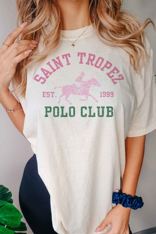 SAINT TROPEZ POLO CLUB OVERSIZED TEE