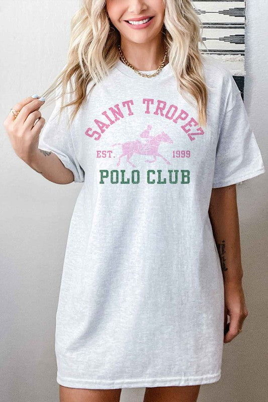 SAINT TROPEZ POLO CLUB OVERSIZED TEE