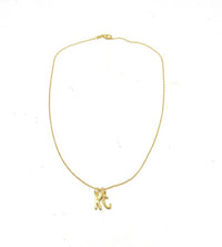 Gold KC Initial Necklace Chiefs