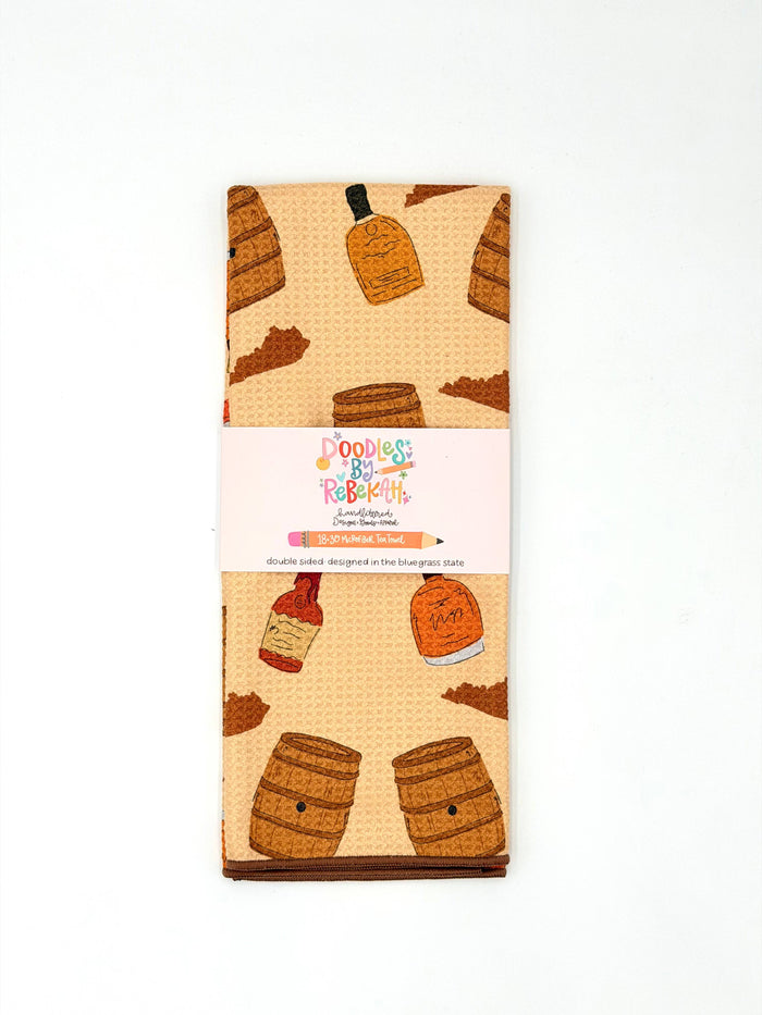 Bourbon- Microfiber Waffle Weave Tea Towel