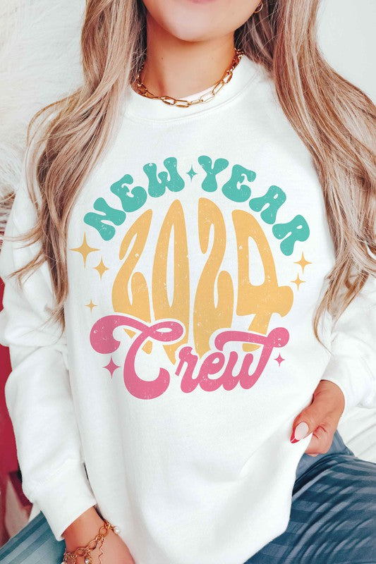 2024 NEW YEAR CREW Graphic Sweatshirt