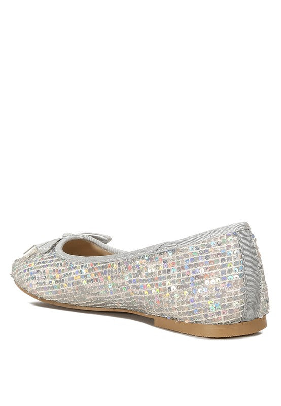 Lettie Sequin Embellished Ballet Flats